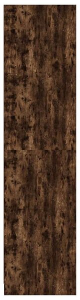 VidaXL Tolóajtós Gardróbszekrény - Füstös Tölgy - 100x50x200 cm