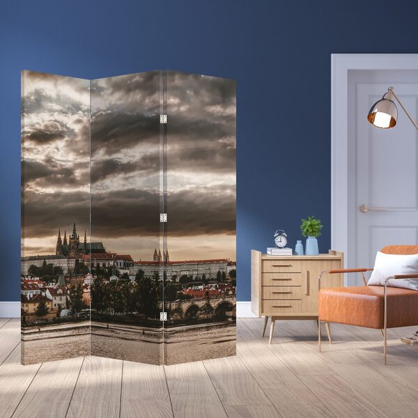 Paraván - Prágai vár a félhomályban (126x170 cm)