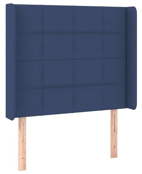 VidaXL Kék Szövet LED Ágyfejtámla - 93x16x118/128cm