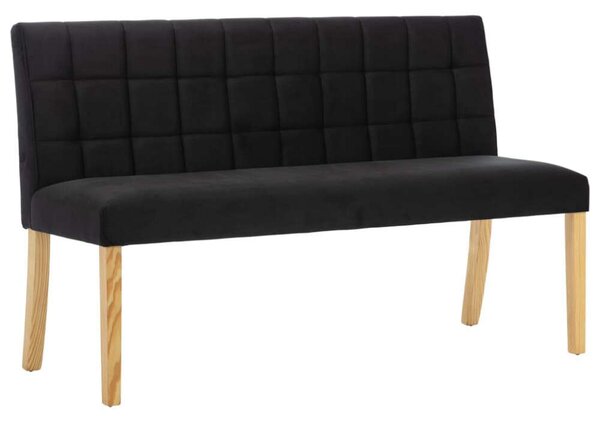 VIDAXL - Fekete Bársony Pad - 140 cm