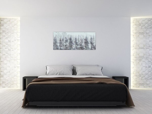 Kép - Fenyőerdő II., akvárium (120x50 cm)