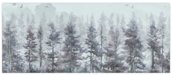 Kép - Fenyőerdő II., akvárium (120x50 cm)