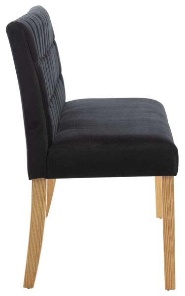 VIDAXL - Fekete Bársony Pad - 140 cm