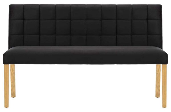 VIDAXL - Fekete Bársony Pad - 140 cm