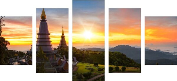5 részes kép napkelteThai földön