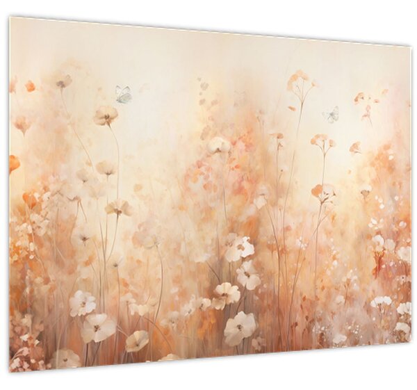 Kép - Vadvirágok mintája (70x50 cm)