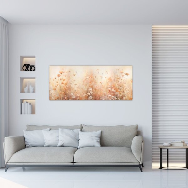 Kép - Vadvirágok mintája (120x50 cm)