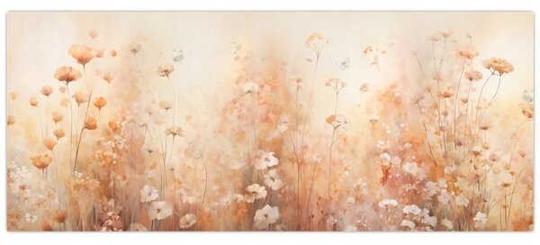 Kép - Vadvirágok mintája (120x50 cm)