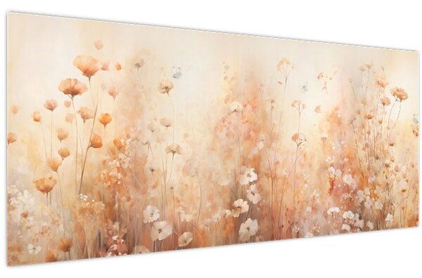 Kép - Vadvirágok mintája (120x50 cm)