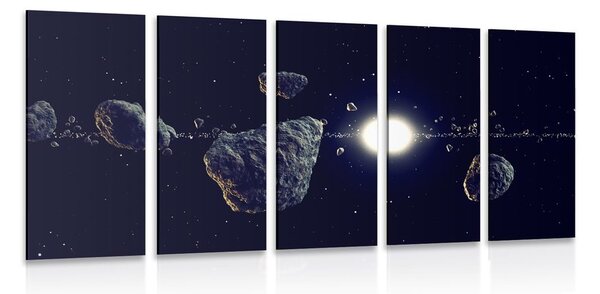 5-részes kép meteorit