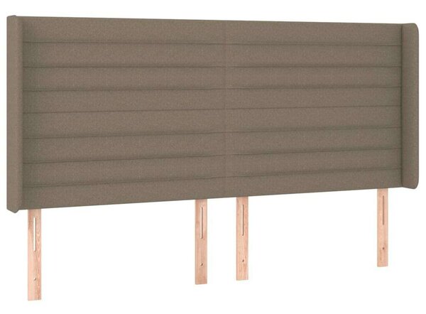 VidaXL tópszínű szövet LED-es fejtámla 183x16x118/128 cm