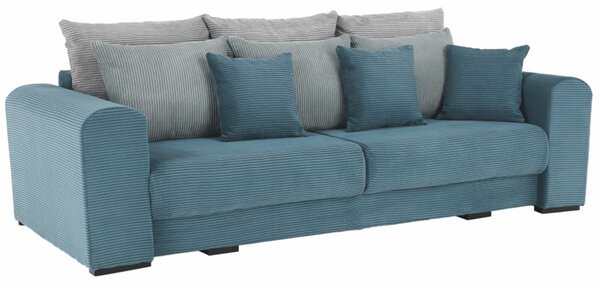KONDELA Extra tágas kanapé, kék, menta, világosszürke színű, GILEN BIG SOFA