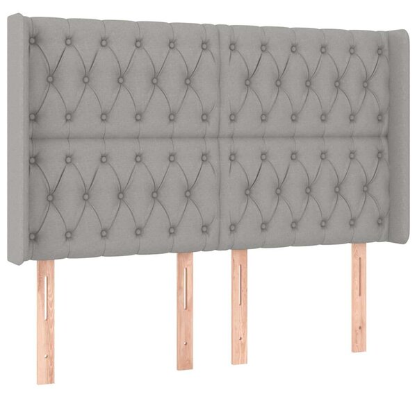 VidaXL LED Fejtámla - Világos Szürke - 147x16x118/128cm
