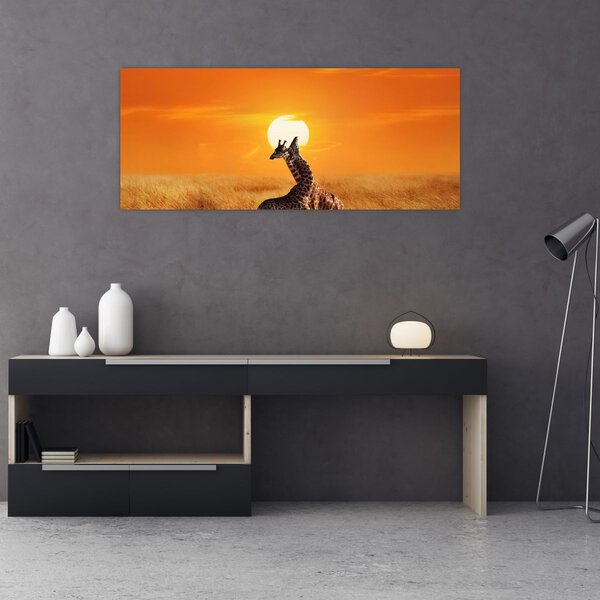 Kép - Zsiráfok a Serengeti Nemzeti Parkban (120x50 cm)