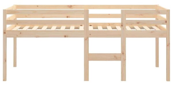 VidaXL tömör fenyőfa magasított ágy 90x190 cm
