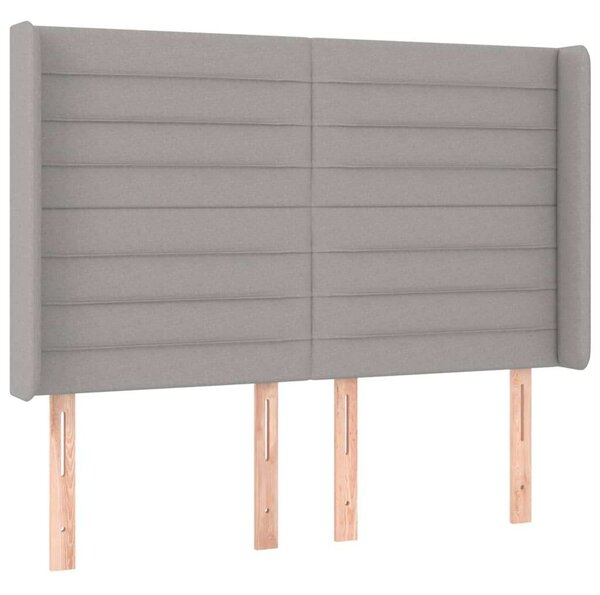 VidaXL LED-es Ágyfejtámla - Szövet - 147x16x118/128cm