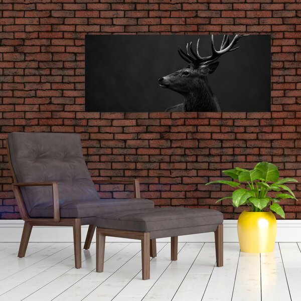Kép - Egy szarvas portréja (120x50 cm)