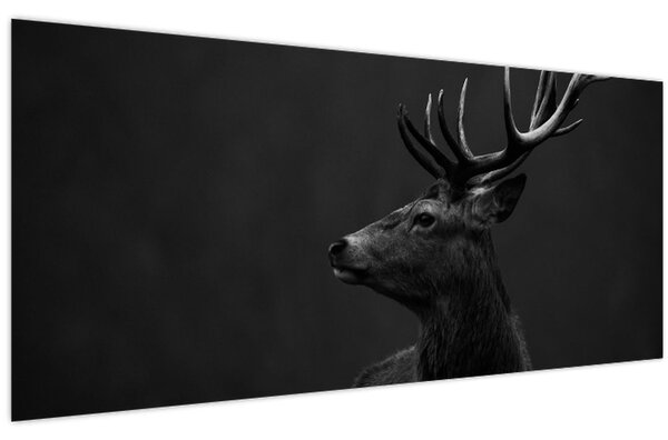 Kép - Egy szarvas portréja (120x50 cm)