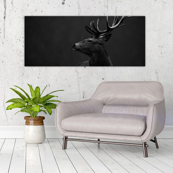 Kép - Egy szarvas portréja (120x50 cm)