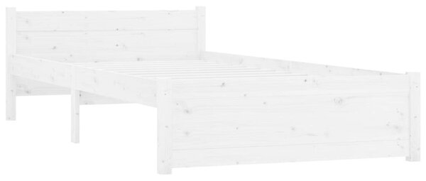 VidaXL fehér tömör fa ágykeret 100x200 cm