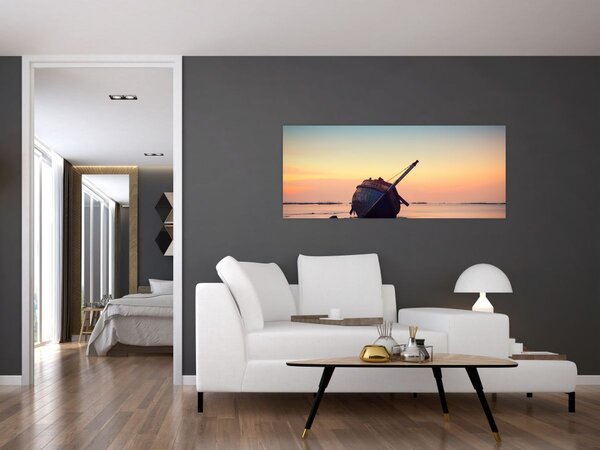 Kép - Hajótörést szenvedett hajó (120x50 cm)