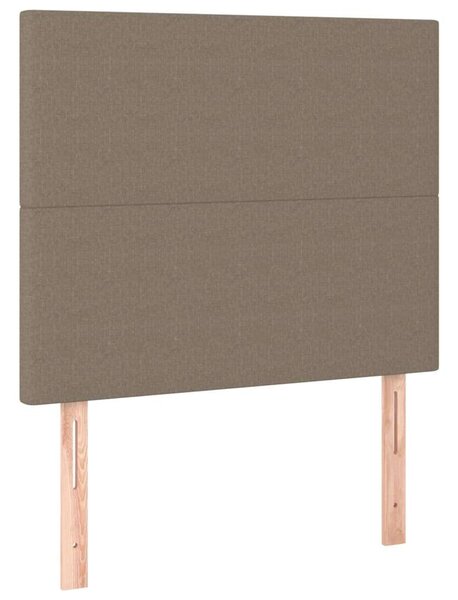 VidaXL tópszínű szövet LED-es fejtámla 90x5x118/128 cm