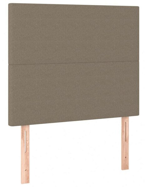 VidaXL tópszínű szövet LED-es fejtámla 90x5x118/128 cm