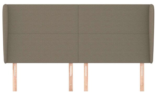 VidaXL tópszínű szövet fejtámla szárnyakkal 183x23x118/128 cm