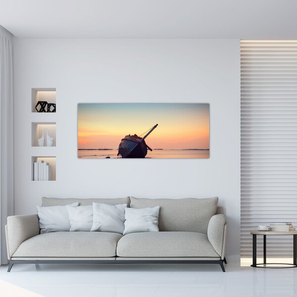 Kép - Hajótörést szenvedett hajó (120x50 cm)