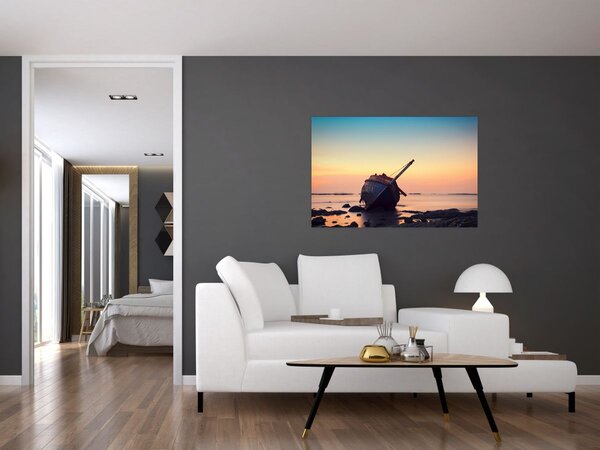 Kép - Hajótörést szenvedett hajó (90x60 cm)