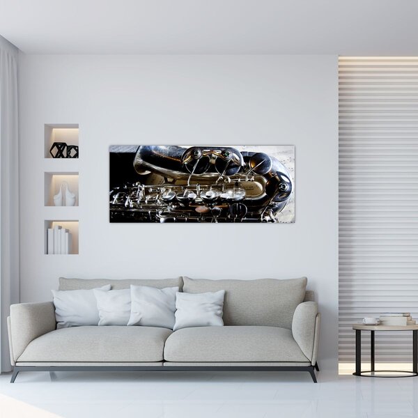 Kép - Szaxofon (120x50 cm)
