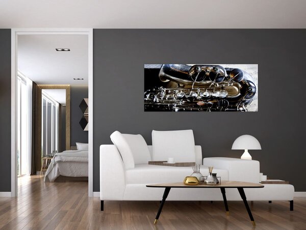 Kép - Szaxofon (120x50 cm)