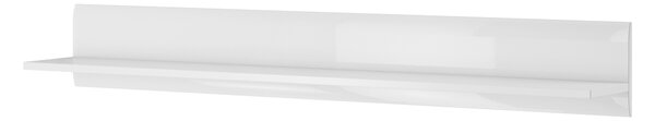 Polc 160 cm Tashia Typ 01 (fehér + magasfényű fehér). 1030193