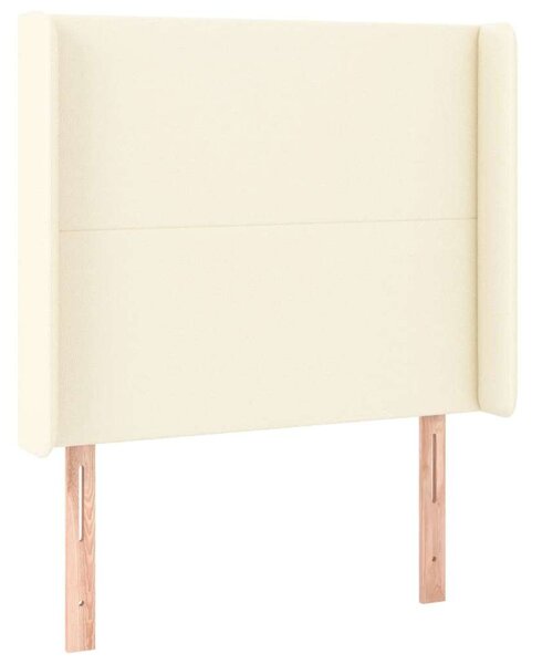 VidaXL krémszínű műbőr LED-es fejtámla 93x16x118/128 cm
