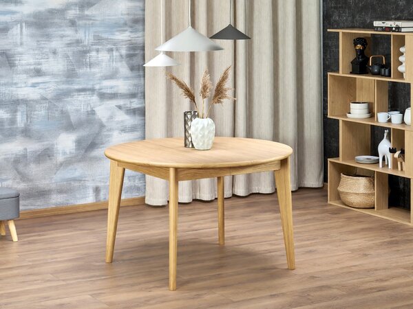 Asztal Houston 2147, 76cm, Világos fa, Tölgy