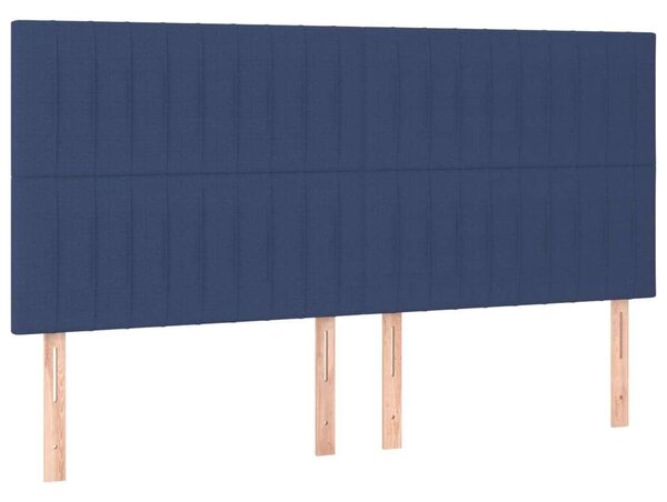 VidaXL Kék Szövet LED Ágyfejtámla - 200x128cm