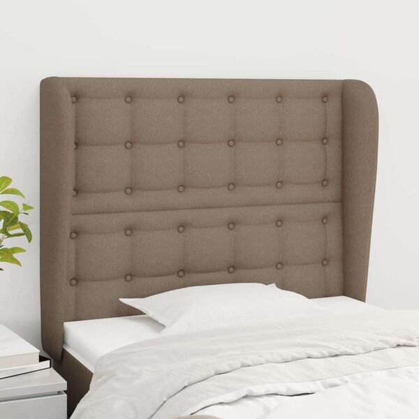 VidaXL Szövet Fejtámla Szárnyakkal - 83x23x118/128cm