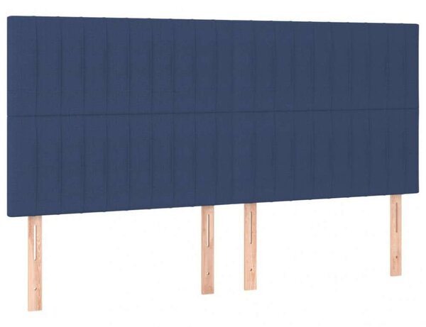 VidaXL Kék Szövet LED Ágyfejtámla - 200x128cm