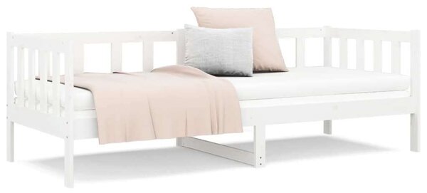 VidaXL fehér tömör fenyőfa kanapéágy 90 x 190 cm