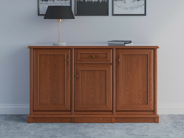 Komód Vendore 103, Laminált forgácslap, 91x154x45cm, Gesztenye