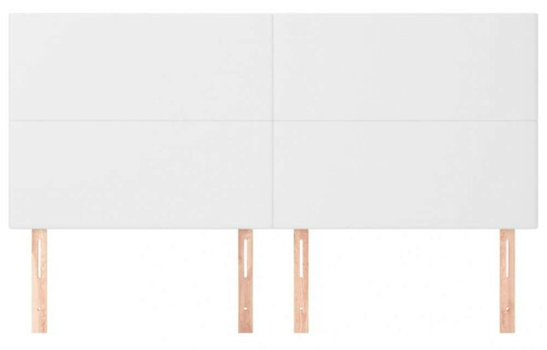 VidaXL Ágyfejtámla Szett - Műbőr - Fehér - 200cm