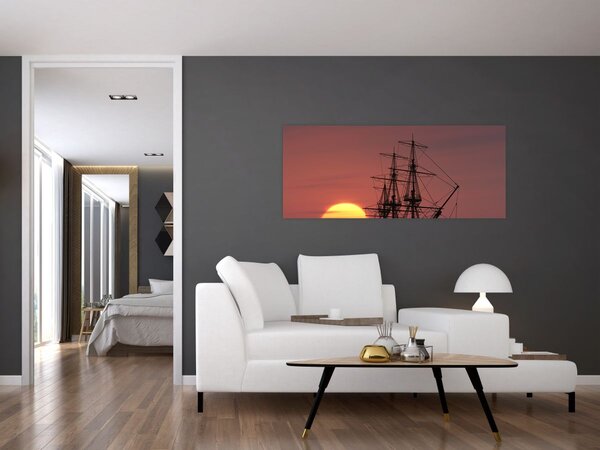 Kép - Középkori hajó (120x50 cm)