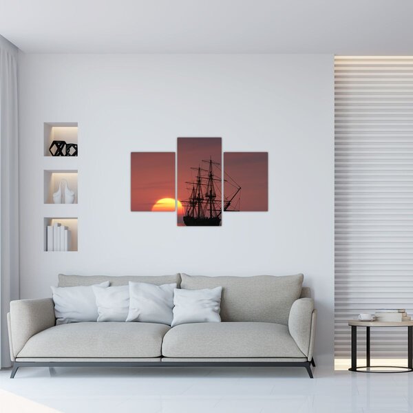 Kép - Középkori hajó (90x60 cm)