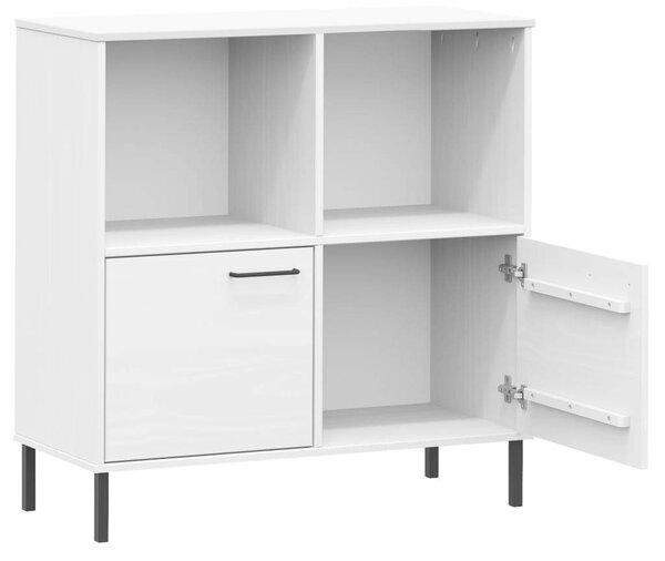 VidaXL OSLO Fehér Fenyőfa Könyvespolc - 90x35x90,5 cm