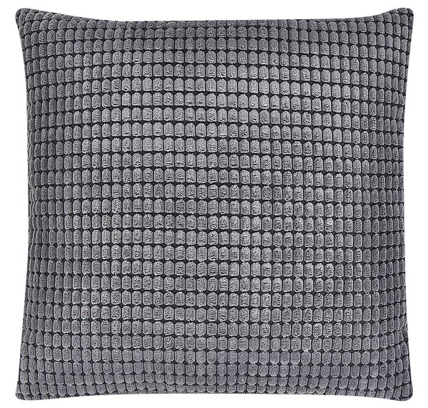 2 db díszpárna ASPIDISTRA Bársony 45 x 45 cm Szürke Geometrikus mintás