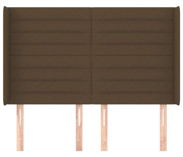 VidaXL Fejtámla - Szövet - Sötétbarna - 147cm