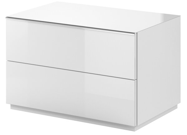 Falra szerelhető TV asztal Henry Typ 39 (fehér + magasfényű fehér). 1030270