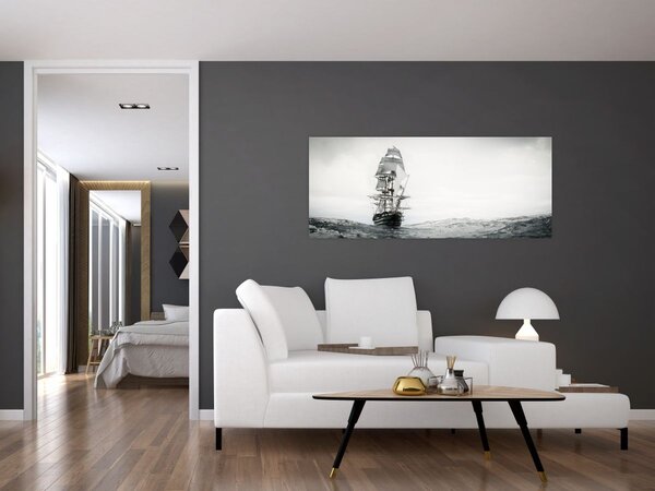 Kép - Egy hajó az óceánon (120x50 cm)
