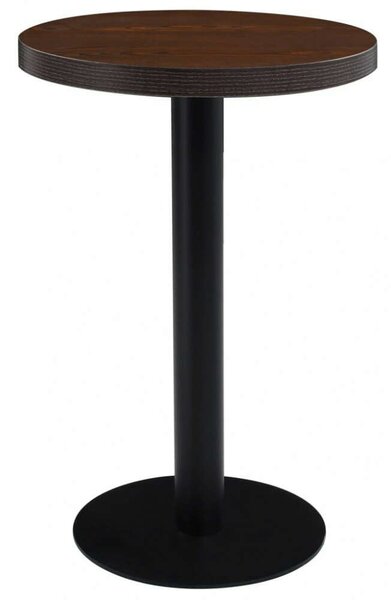 VidaXL sötétbarna MDF bisztróasztal 50 cm