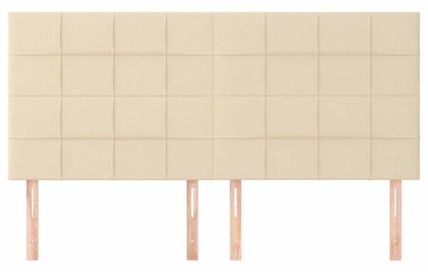 VidaXL Fejtámla - Szövet - Krémszín - 200x80 cm